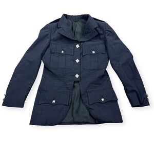 Vintage Gleneagles Uniforms Jacket Size XS Firth Bros Hamilton Navy Wool